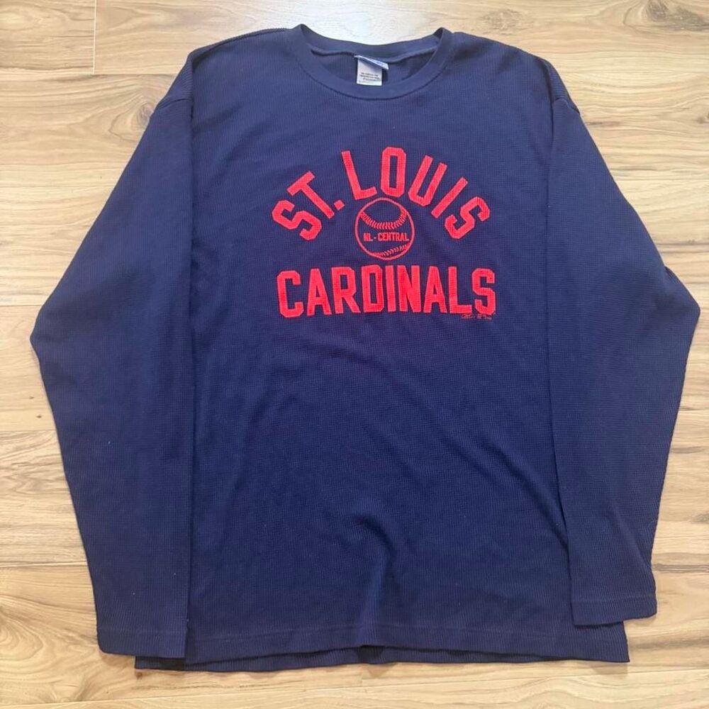 Vintage 2003 Deadstock St. Louis Cardinals Long Sleeve Thermal Shirt size XL